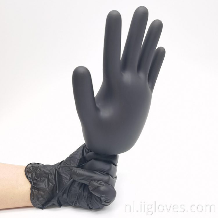 Kwaliteitsprijs gunstige handschoenen vinylprijshandschoenen zwarte vinylhandschoenen poedervrij